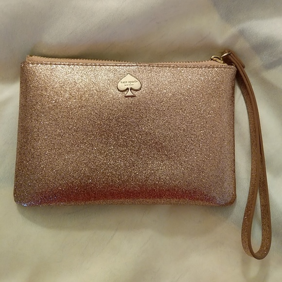 rose gold sparkly clutch